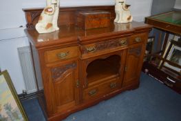 Carved Walnut Sideboard
