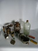 Paraffin Lamps, Brass Blowtorch, Etc.
