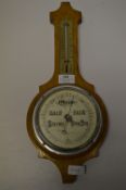 Oak Banjo Barometer