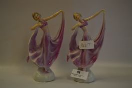 Pair of Art Deco Dancing Figurines