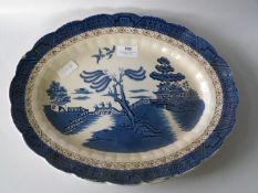 Willow Pattern Meat Plate