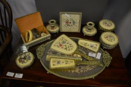Dressing Table Set Including Clock