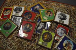 Collection of 45rpm Framed Picture Discs