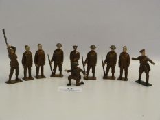 Diecast Lead Models of Soldiers 