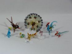 Collection of Murano Glass Miniature Animals