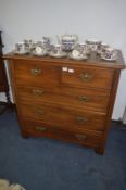 Four Height Mahogany Chest of Drawers