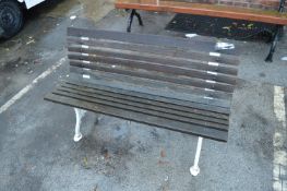 Garden Bench with Cast Iron Ends