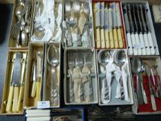 Selection of Boxed Silver Plated Cutlery
