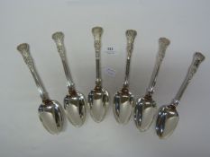 Set of Six Kings Pattern Tablespoons 