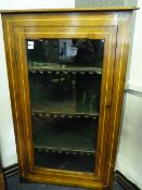 Mahogany Inlaid Corner Cabinet