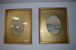 Pair of Watercolours by Edwin Earp 