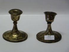 Hallmarked Silver Candlesticks 