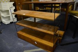 Teak Wall Shelf Unit