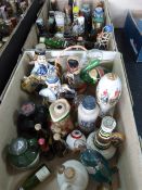 Two Small Boxes of Miniature Drinking Bottles