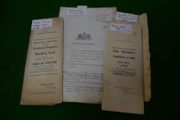 Deeds and Plans for Goole Hook 1881 and 1914