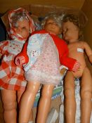 Three Large Plastic Dolls