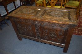Carved Oak Coffer
