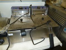 *Two Basket, Two Compartment Electric Fryer 405
