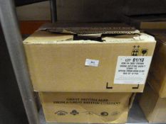 Four Boxes Containing Twelve Assorted Branded Pint Glasses