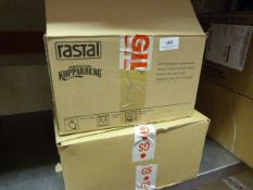 Two Boxes Containing Branded Cider Glasses