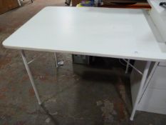 White Folding Table