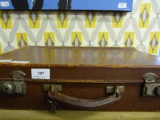 Vintage Leather Suitcase