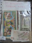 20 Assorted Foreign Bank Notes