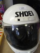 Shoei Motorcycle Helmet and Frank Thomas Leather Gloves