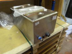 *Stainless Steel Wet Well Three Pot Bain Marie F44