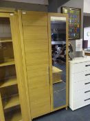 Mirrored Double Door Wardrobe