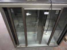 Stainless Steel Double Door Bottle Cooler
