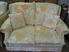 Floral Patterned Two Seat Sofa