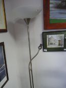 Brushed Stainless Steel Standard Lamp