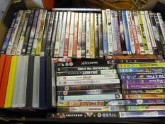 Box Containing Assorted DVDs