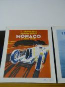 Monaco 1930 Unframed Printed Canvas