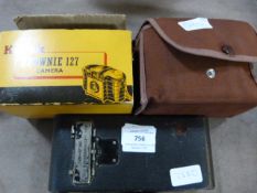 THree Cameras including Kodak Brownie, etc.