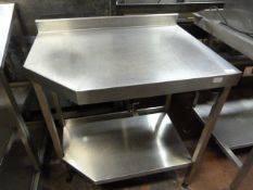 Stainless Steel Preparation Unit with Undershelf