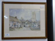 Village Church Scene