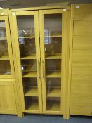 Five Height Bookshelf Glazed Doors