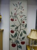 Unframed Printed Canvas Depicting Apples