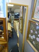 Beech Framed Full Length Mirror