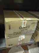 Two Boxes Containing Twenty Four Guinness Branded Glasses