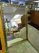 Gilt Framed Bevelled Glass Mirror