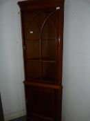 Walnut Corner Display Unit