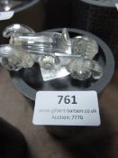 Swarovski Silver Crystal Racecar