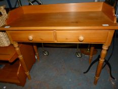 Pine Two Drawer Washstand