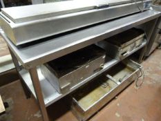 Stainless Steel Preparation Table with Under Shelf