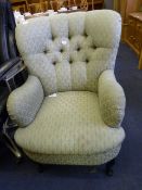 Buttonback Armchair on Cabriole Legs