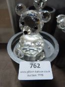 Swarovski Silver Crystal Teddy Bear