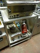 Two Tier Mobile Stainless Steel Unit